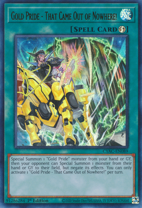 Gold Pride - That Came Out of Nowhere!, Cyberstorm Access · CYAC-EN089