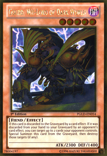 Goldd, Wu-Lord of Dark World, Premium Gold · PGLD-EN054