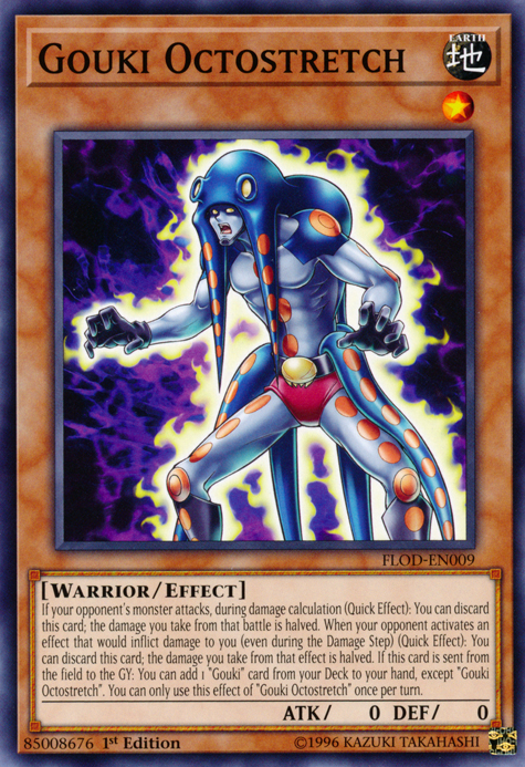Gouki Octostretch, Flames of Destruction Sneak Peek Participation Card · FLOD-EN009