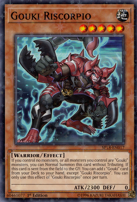 Gouki Riscorpio, Star Pack VRAINS · SP18-EN017
