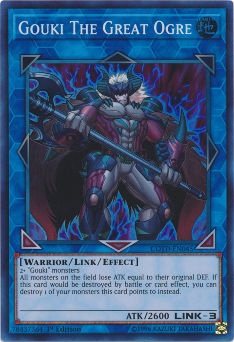 Gouki The Great Ogre, Code of the Duelist Sneak Peek Participation Card · COTD-EN045