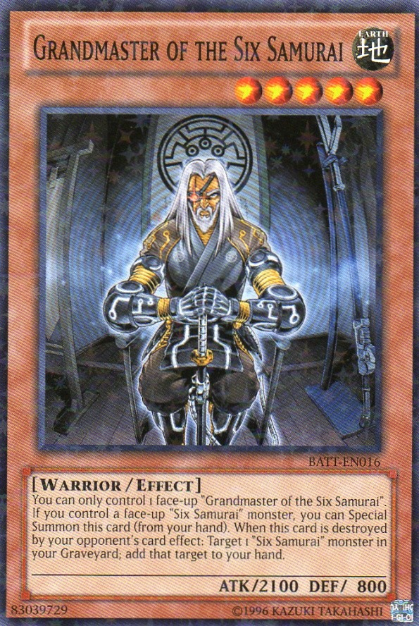 Grandmaster of the Six Samurai, Battle Pack Tournament Prize Cards · BATT-EN016