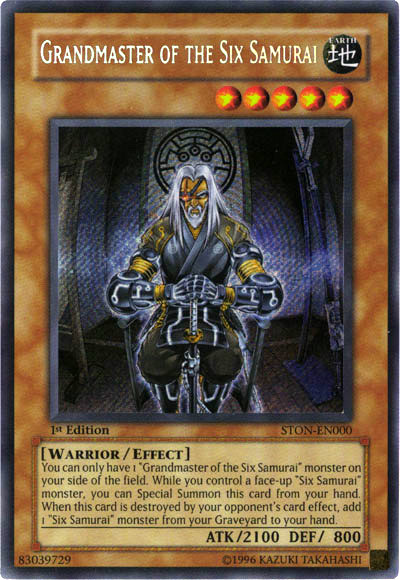 Grandmaster of the Six Samurai, Strike of Neos Sneak Peek Participation Card · STON-EN000