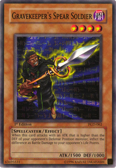 Gravekeeper's Spear Soldier, Pharaonic Guardian · PGD-062