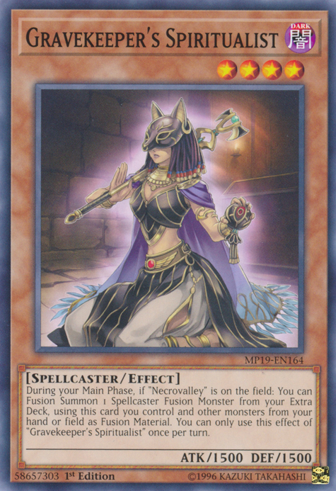 Gravekeeper's Spiritualist, 2019 Gold Sarcophagus Tin Mega Pack · MP19-EN164