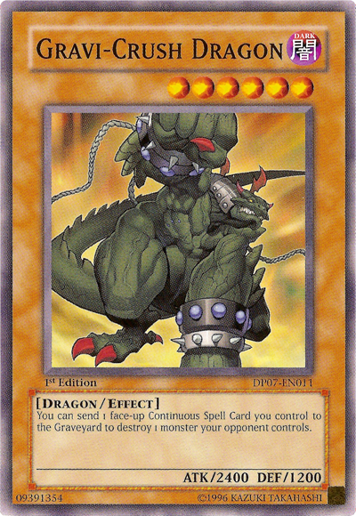 Gravi-Crush Dragon, Duelist Pack: Jesse Anderson · DP07-EN011