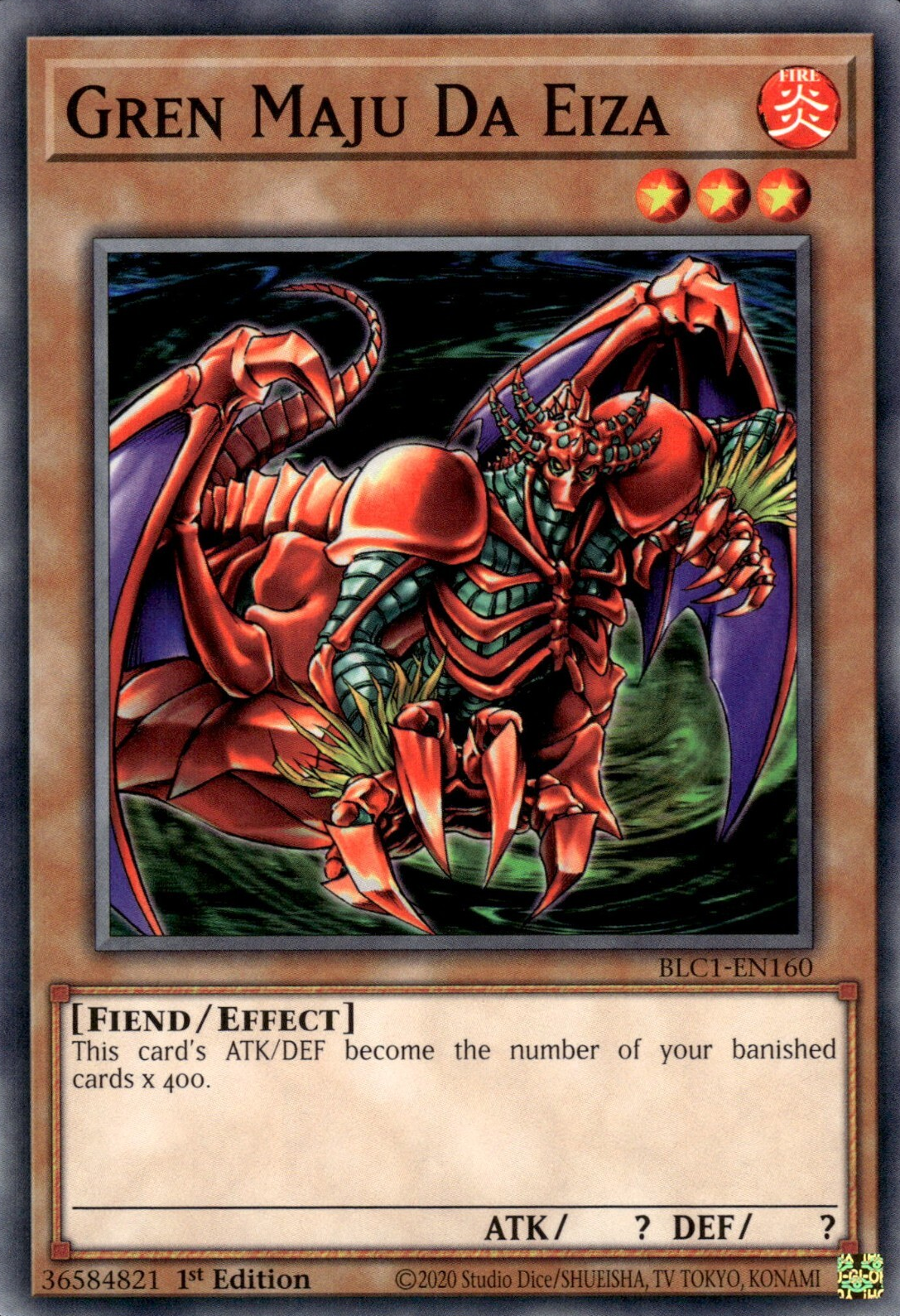 Gren Maju Da Eiza, Battles of Legend: Chapter 1 · BLC1-EN160