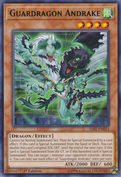 Guardragon Andrake, Savage Strike Sneak Peek Participation Card · SAST-EN015