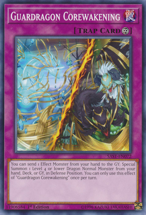 Guardragon Corewakening, Savage Strike Sneak Peek Participation Card · SAST-EN072