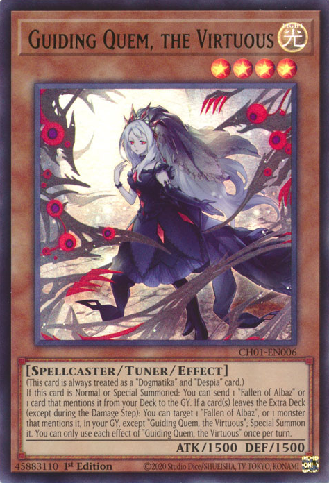 Guiding Quem, the Virtuous, THE CHRONICLES DECK: The Fallen & The Virtuous (All-Foil Edition) · CH01-EN006