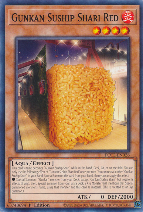 Gunkan Suship Shari Red, Power of the Elements · POTE-EN026