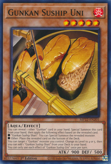 Gunkan Suship Uni, 2022 Tin of the Pharaoh's Gods · MP22-EN201