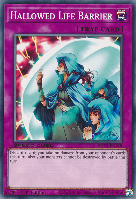 Hallowed Life Barrier, Speed Duel GX: Duel Academy Box · SGX1-ENE18