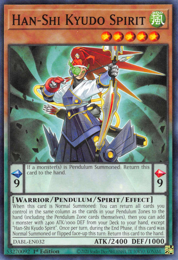 Han-Shi Kyudo Spirit, Darkwing Blast · DABL-EN032