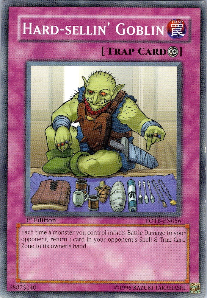 Hard-sellin' Goblin, Force of the Breaker Sneak Peek Participation Card · FOTB-EN056