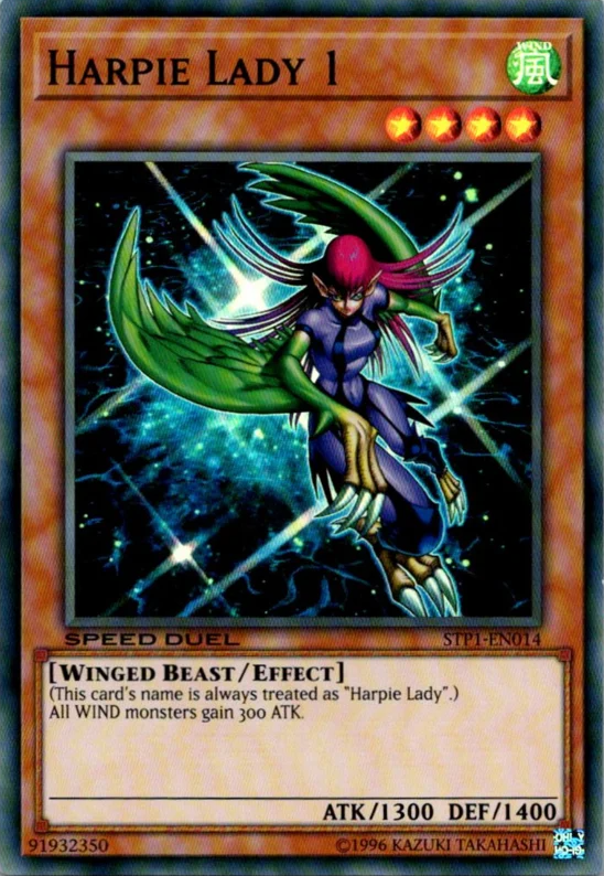 Harpie Lady 1, Speed Duel Tournament Pack 1 · STP1-EN014
