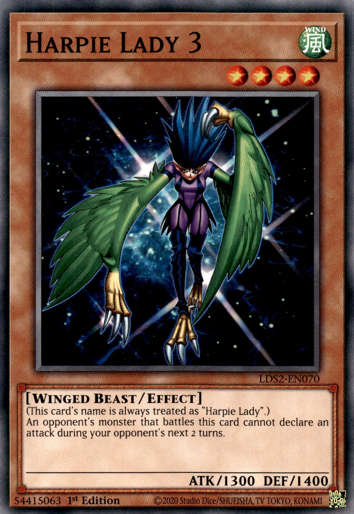 Harpie Lady 3, Legendary Duelists: Season 2 · LDS2-EN070