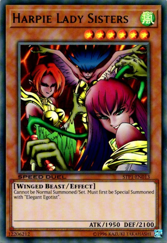 Harpie Lady Sisters, Speed Duel Tournament Pack 1 · STP1-EN013