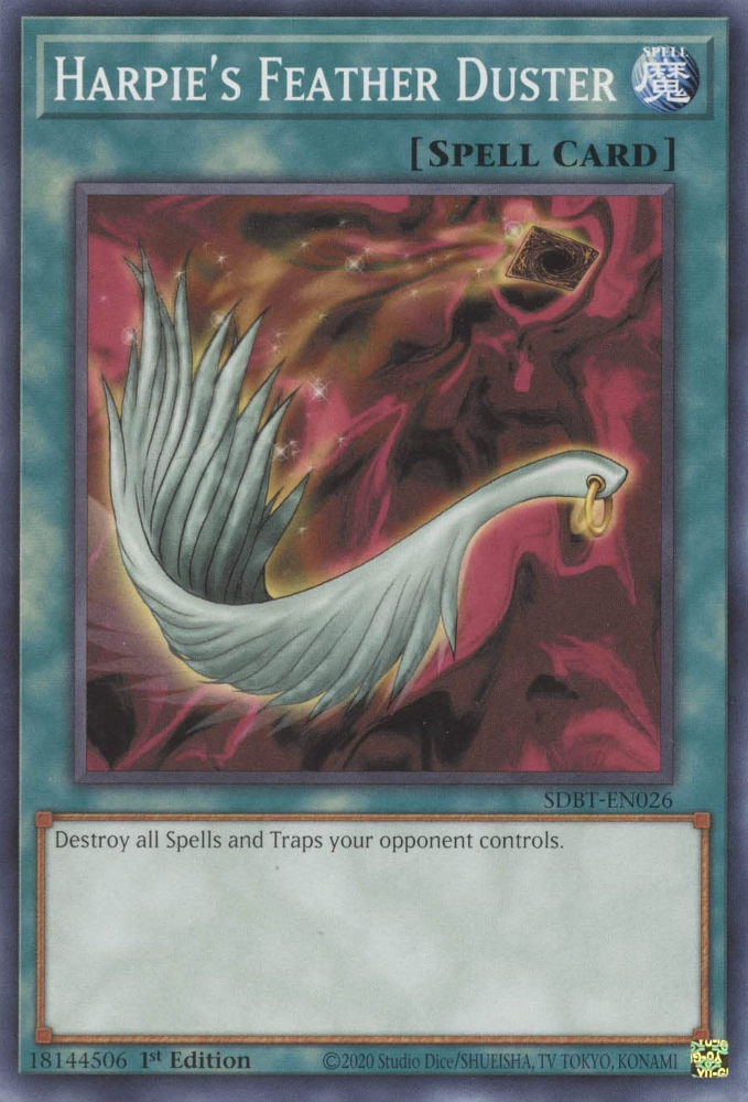 Harpie's Feather Duster, Structure Deck: Beware of Traptrix · SDBT-EN026