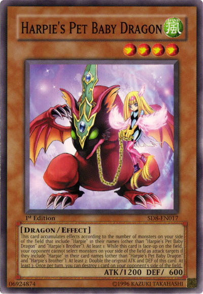 Harpie's Pet Baby Dragon, Structure Deck: Lord of the Storm · SD8-EN017