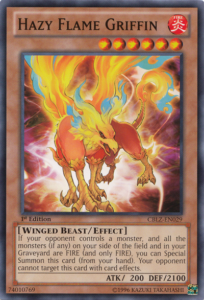 Hazy Flame Griffin, Cosmo Blazer Sneak Peek Participation Card · CBLZ-EN029