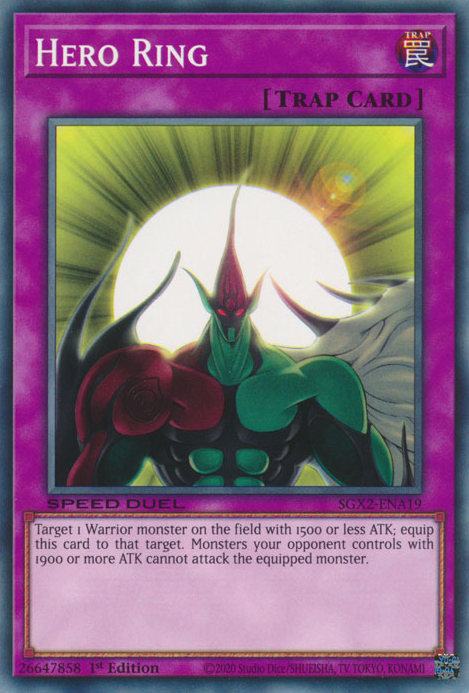 Hero Ring, Speed Duel GX: Midterm Paradox · SGX2-ENA19