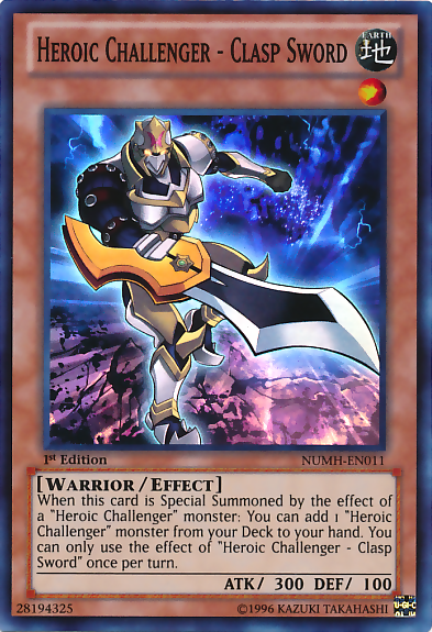Heroic Challenger - Clasp Sword, Number Hunters · NUMH-EN011