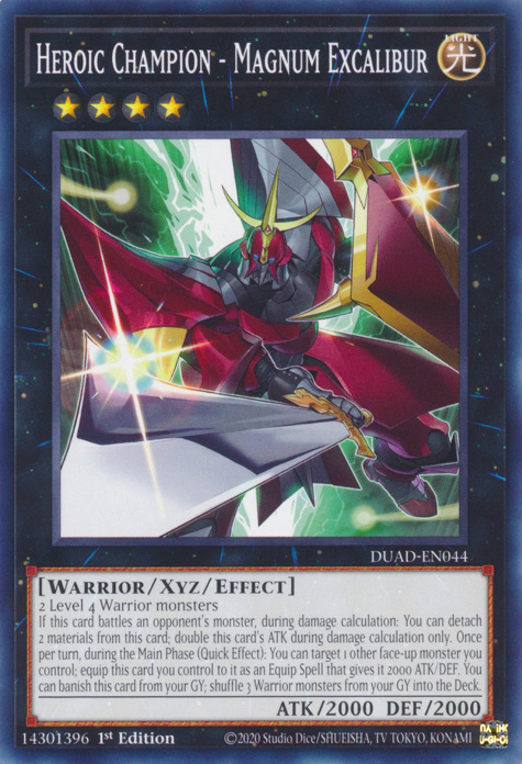 Heroic Champion - Magnum Excalibur, Duelist's Advance · DUAD-EN044