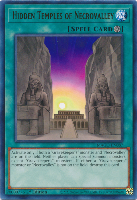 Hidden Temples of Necrovalley, Maximum Gold · MAGO-EN087