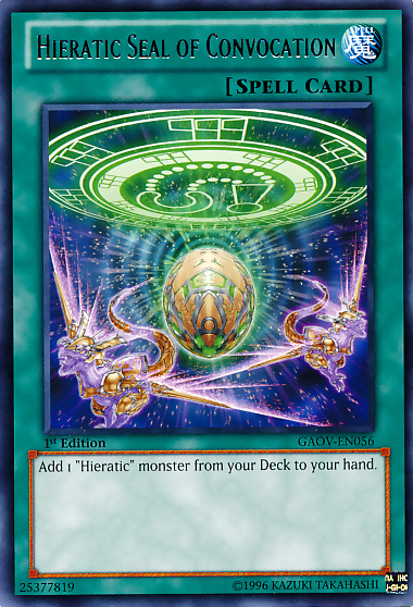 Hieratic Seal of Convocation, Galactic Overlord Sneak Peek Participation Card · GAOV-EN056