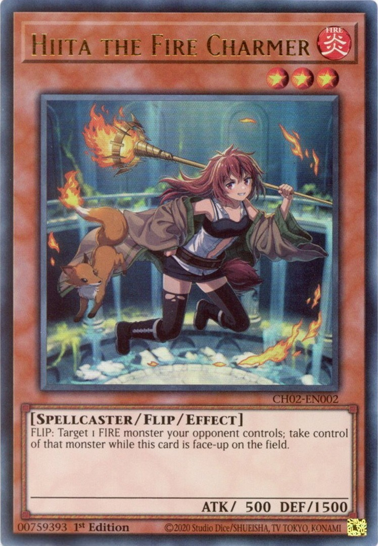 Hiita the Fire Charmer, THE CHRONICLES DECK: Spirit Charmers (All-Foil Edition) · CH02-EN002