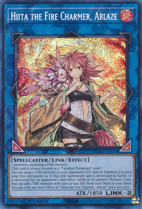 Hiita the Fire Charmer, Ablaze, Quarter Century Stampede · RA04-EN074