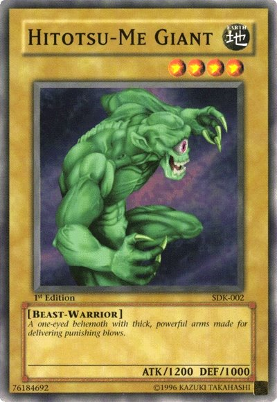 Hitotsu-Me Giant, Starter Deck: Kaiba · SDK-002