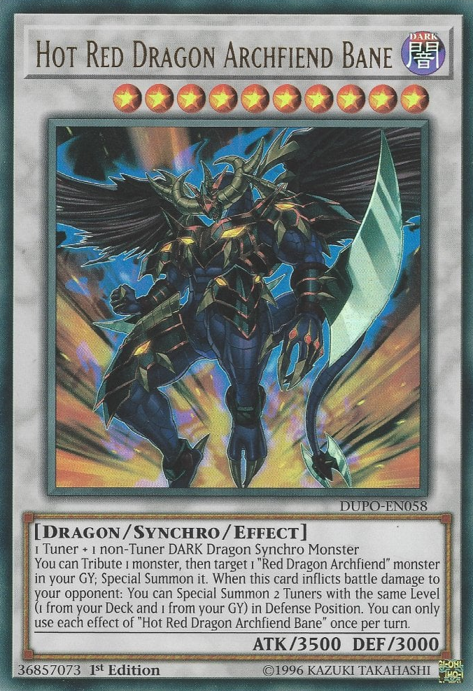 Hot Red Dragon Archfiend Bane, Duel Power · DUPO-EN058