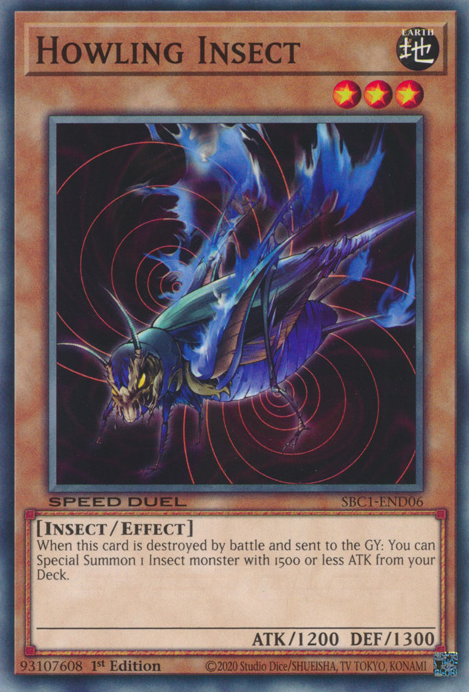 Howling Insect, Speed Duel: Streets of Battle City · SBC1-END06