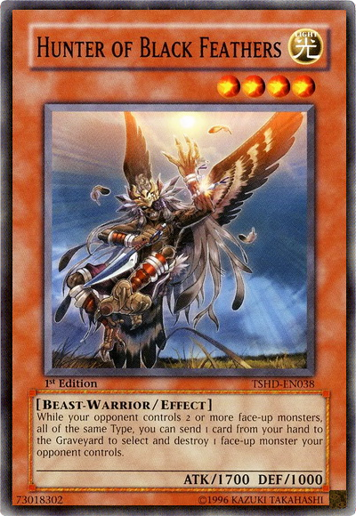 Hunter of Black Feathers, The Shining Darkness Sneak Peek Participation Card · TSHD-EN038