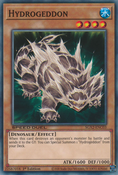 Hydrogeddon, Speed Duel GX: Midterm Paradox · SGX2-ENC03