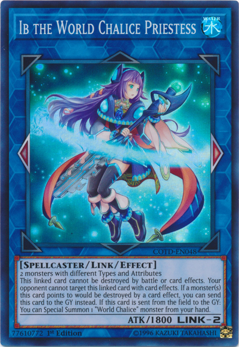 Ib the World Chalice Priestess, Code of the Duelist Sneak Peek Participation Card · COTD-EN048