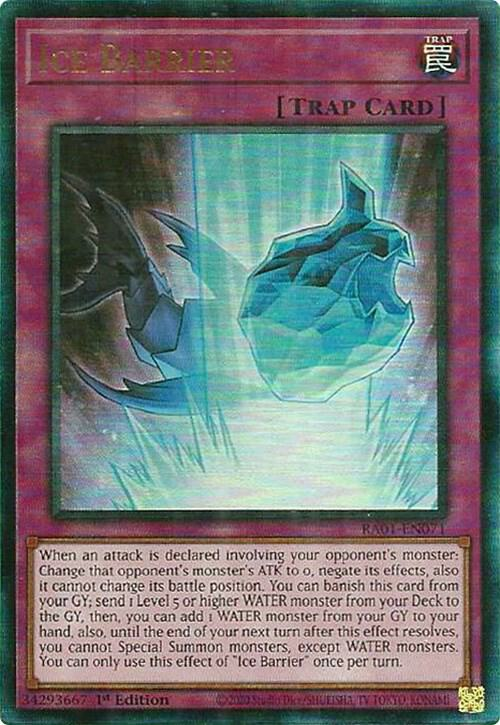 Ice Barrier, 25th Anniversary Rarity Collection · RA01-EN071