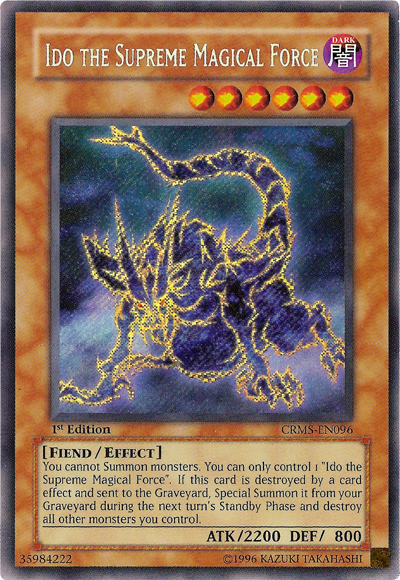 Ido the Supreme Magical Force, Crimson Crisis Sneak Peek Participation Card · CRMS-EN096