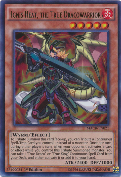 Ignis Heat, the True Dracowarrior, Maximum Crisis Sneak Peek Participation Card · MACR-EN021