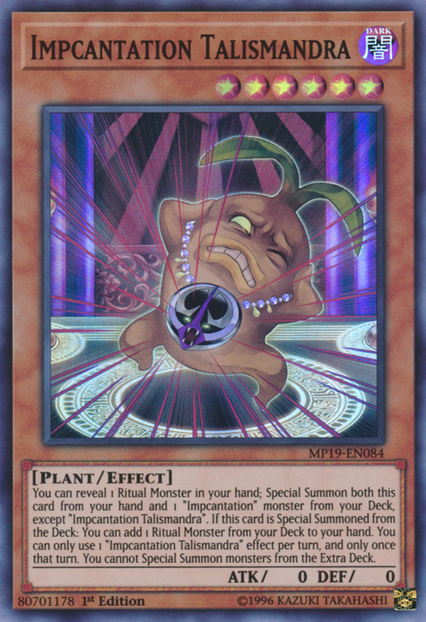 Impcantation Talismandra, 2019 Gold Sarcophagus Tin Mega Pack · MP19-EN084