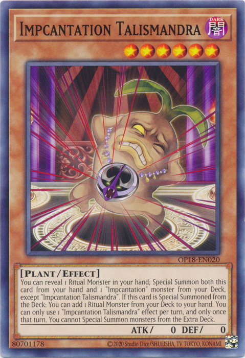 Impcantation Talismandra, OTS Tournament Pack 18 · OP18-EN020