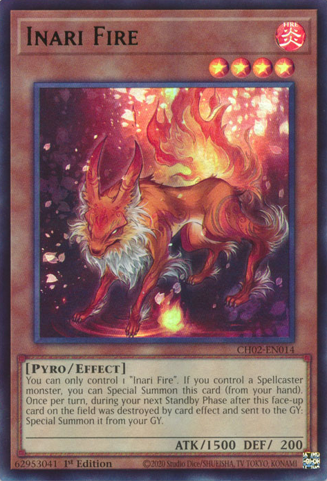 Inari Fire, THE CHRONICLES DECK: Spirit Charmers (All-Foil Edition) · CH02-EN014
