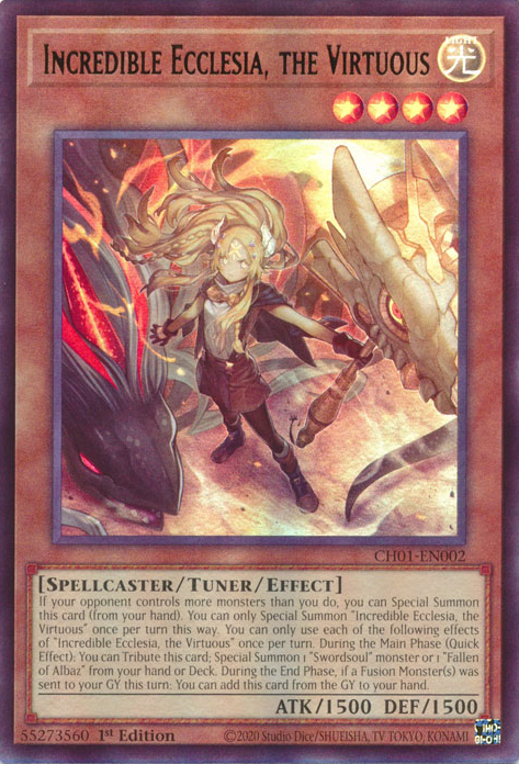 Incredible Ecclesia, the Virtuous, THE CHRONICLES DECK: The Fallen & The Virtuous (All-Foil Edition) · CH01-EN002