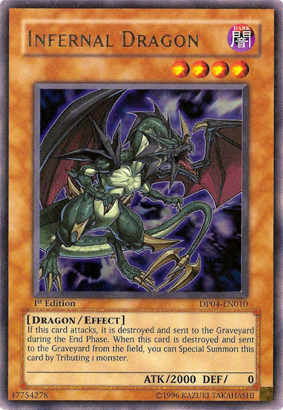 Infernal Dragon, Duelist Pack: Zane Truesdale · DP04-EN010