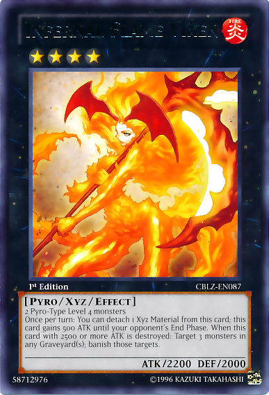 Infernal Flame Vixen, Cosmo Blazer Sneak Peek Participation Card · CBLZ-EN087
