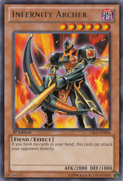 Infernity Archer, Cosmo Blazer Sneak Peek Participation Card · CBLZ-EN094