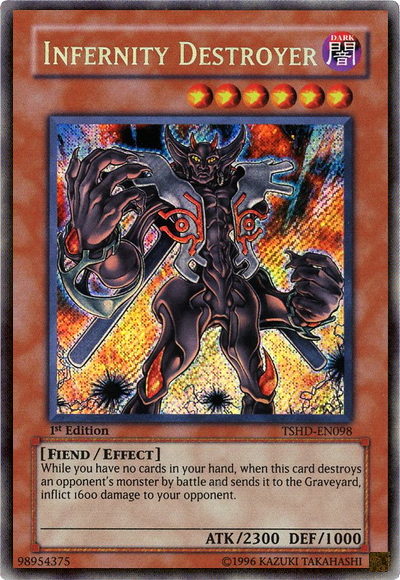 Infernity Destroyer, The Shining Darkness Sneak Peek Participation Card · TSHD-EN098