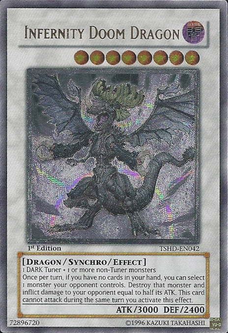 Infernity Doom Dragon, The Shining Darkness Sneak Peek Participation Card · TSHD-EN042